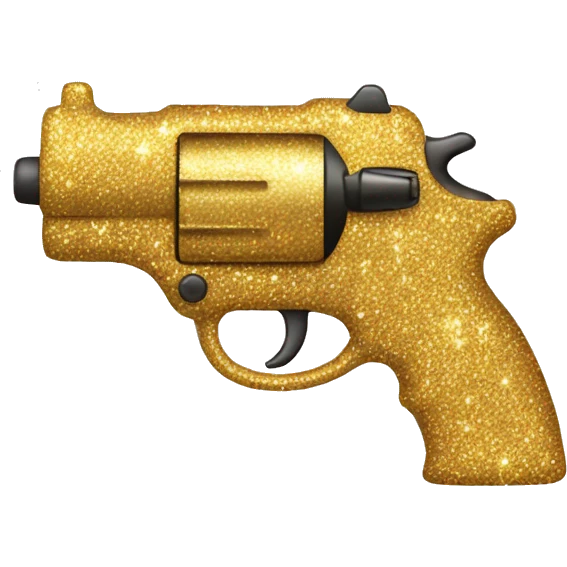 glitter gun emoji