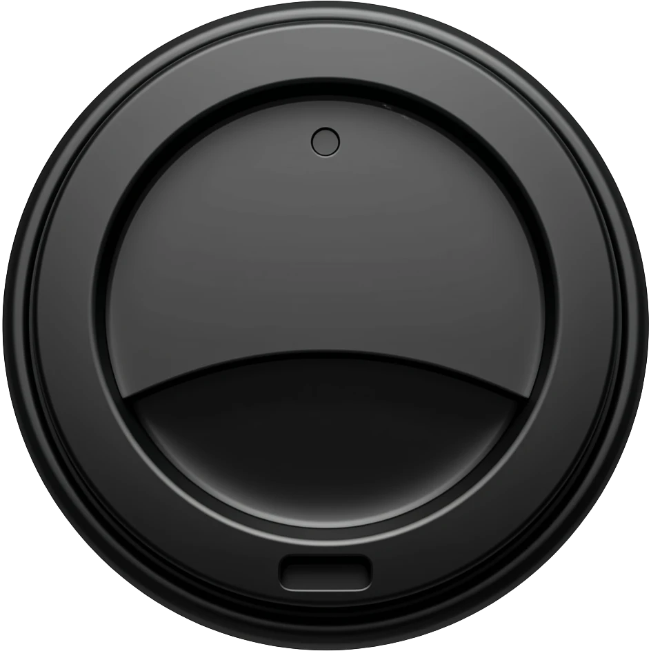 Starbucks coffee black lid emoji