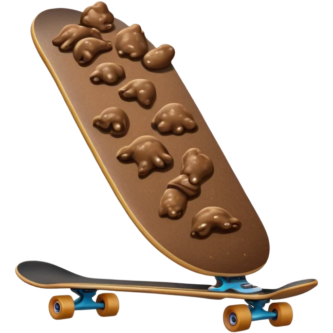 poop on scateboard emoji