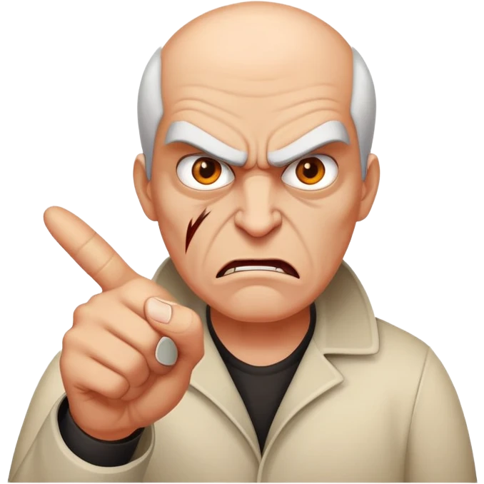 Mad flipping you off emoji