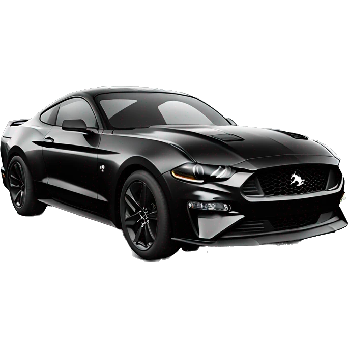 all black 2020 mustang emoji