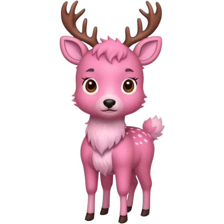 PINK DEER emoji