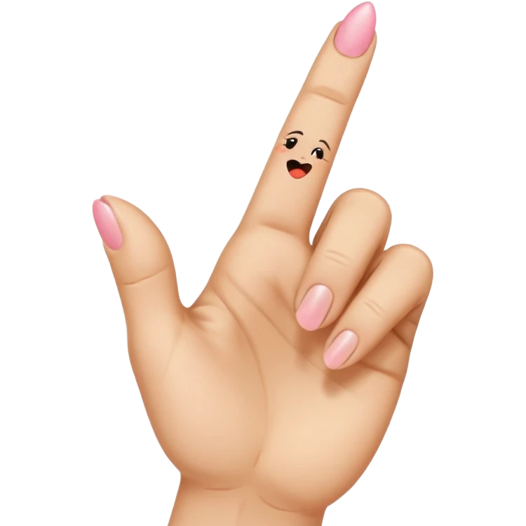 Middle finger with blowing kisses emoji