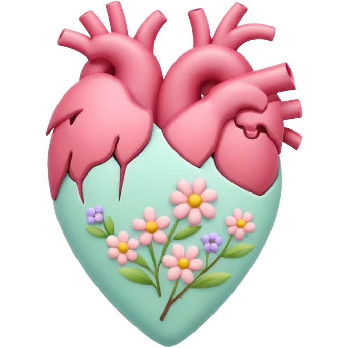 spring themed heart emoji