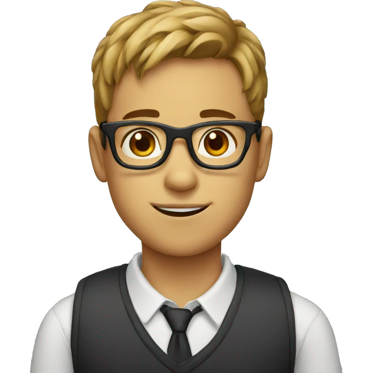 boy with glasses emoji