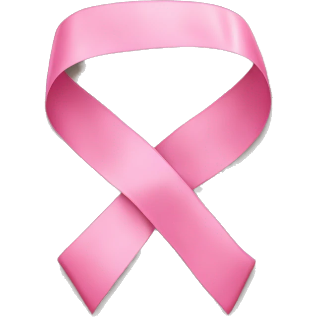 Pink ribbon tied in a bow emoji