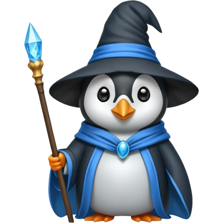 Penguin Wizard emoji
