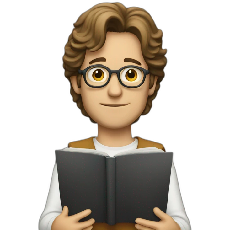 john lenon learning at school emoji