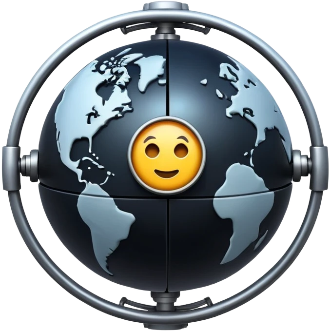 the planet of Geidi Prime from Dune, dark and industrial, circular emoji emoji