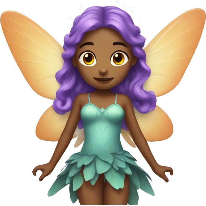 fairy girl with big wings emoji