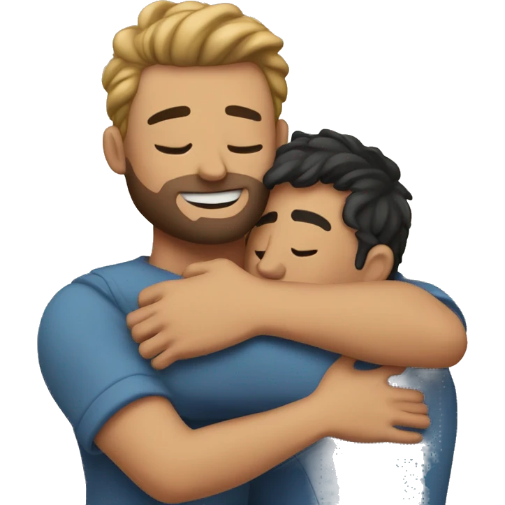 Me hugging my husband emoji