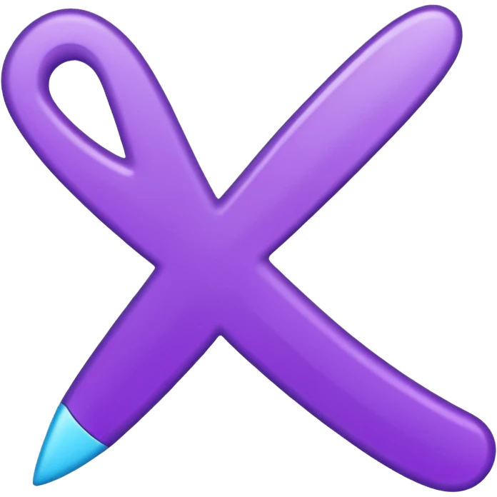 purple and cian checkmark emoji