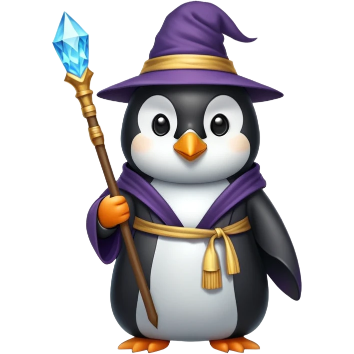 penguin wizard emoji