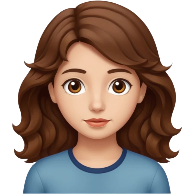 wavy brown haired girl with victor vincent fuentes emoji