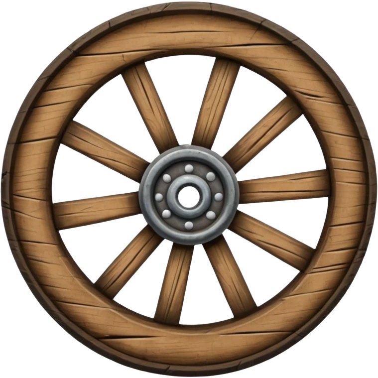 wooden cart wheel emoji