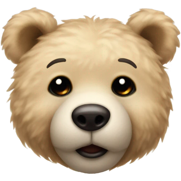 beige teddy bear emoji