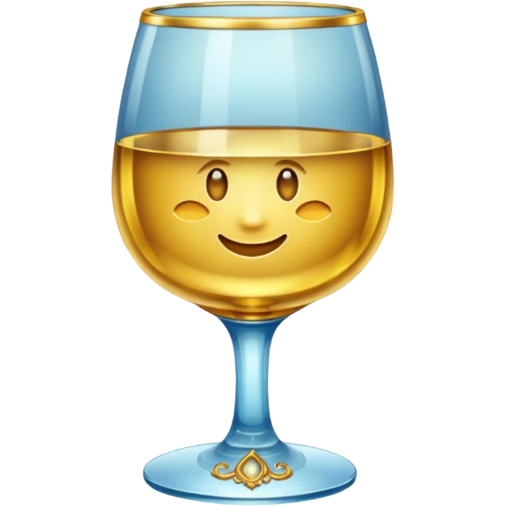 glass made of gold emoji