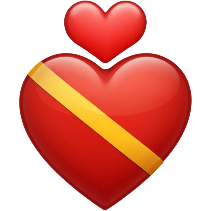 Corazón con la señal de prohibido arriba de el  emoji