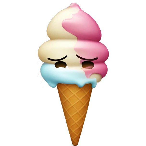 Licking ice cream emoji