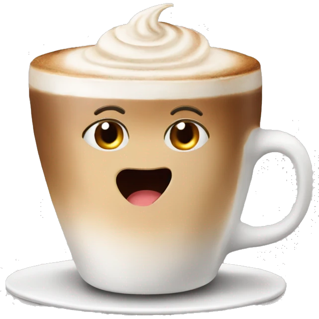 cappucino heart emoji emoji