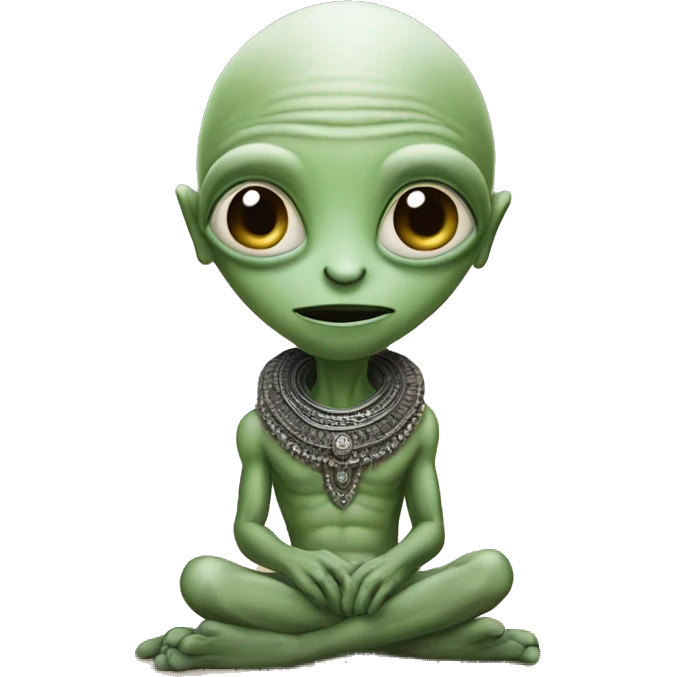 Alien in India  emoji
