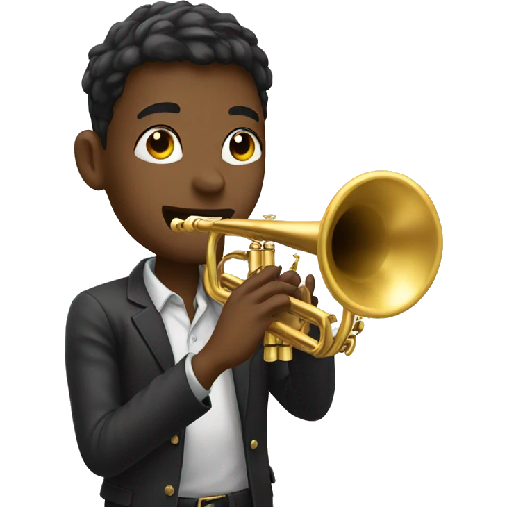 Boy with trumpet emoji