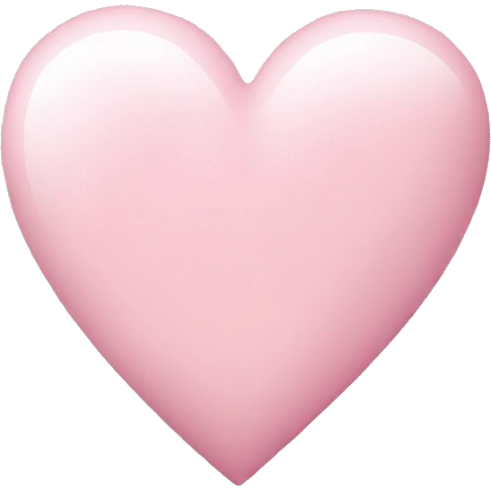 Light pink heart emoji