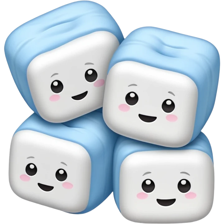 a few marshmallows, simple, clear emoji
