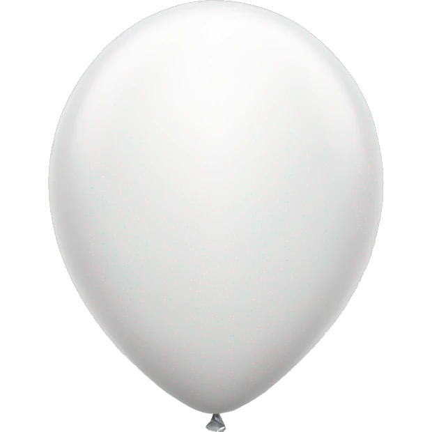 white ballon emoji