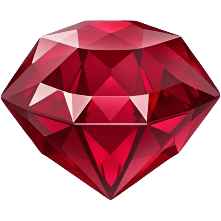 Dark deep red ruby emoji