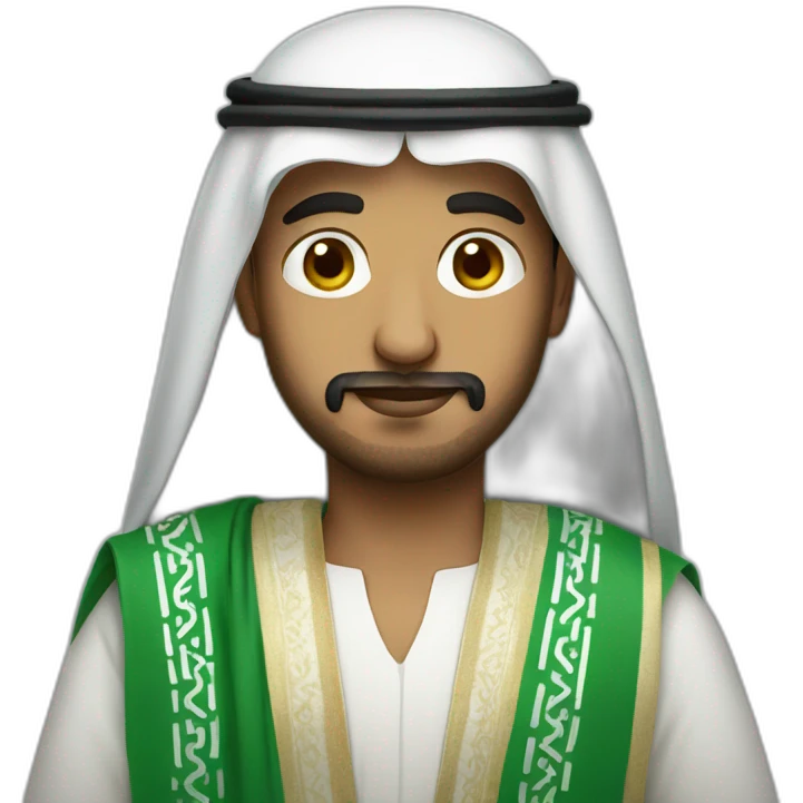 Saudi Man with Saudi clothes emoji