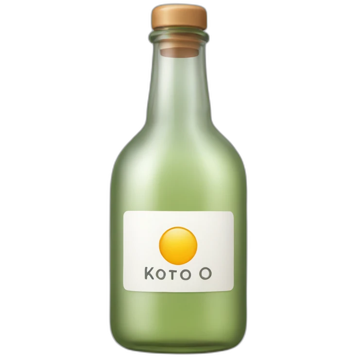 Bottle with text that says Koto Studio emoji