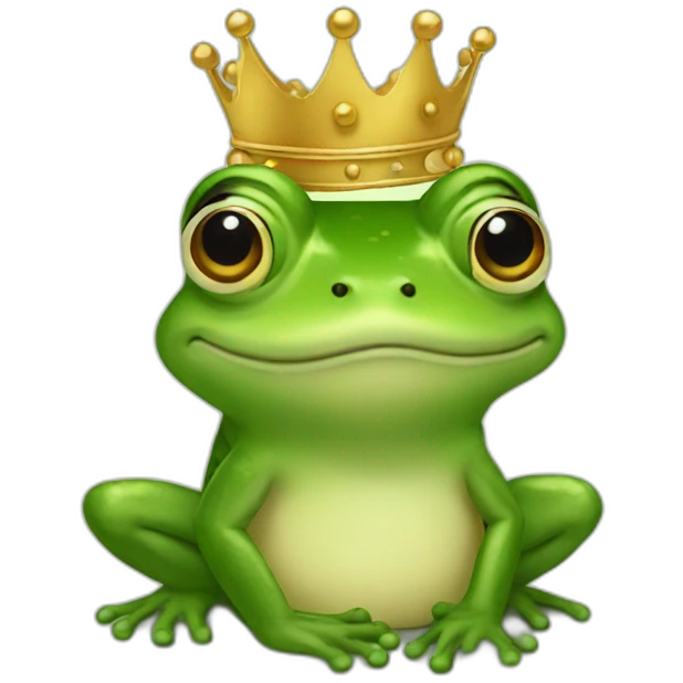 King frog emoji