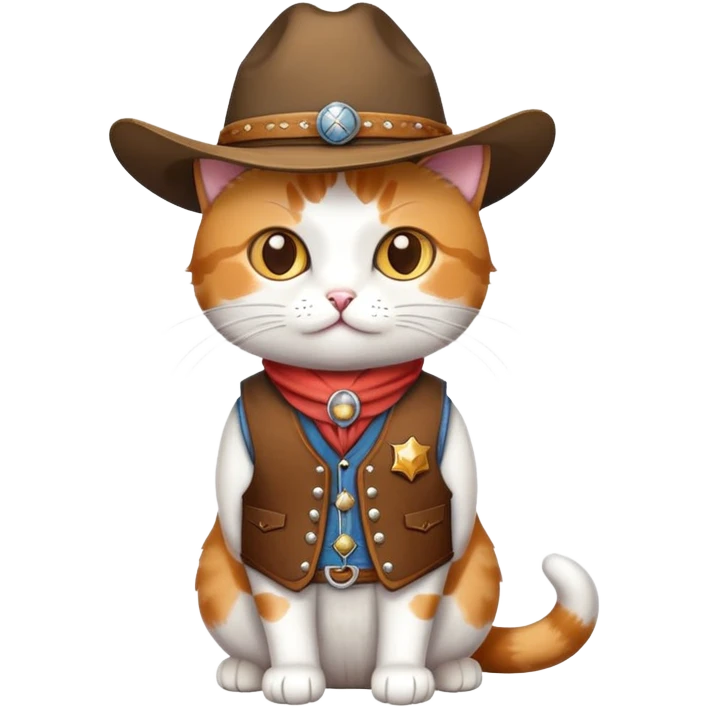 Cat cowboy emoji