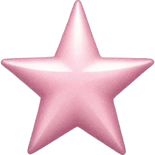 pale pink star sparkle emoji