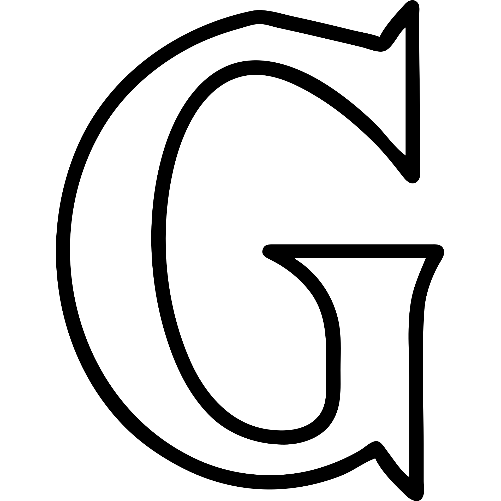 icon featuring the letter G in LifeCraft Font style, bold, stylized, clean and readable emoji