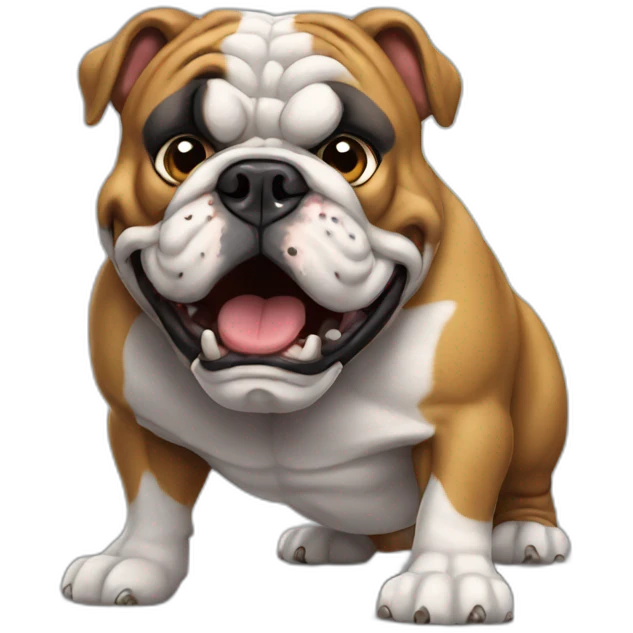 mad british bulldog emoji