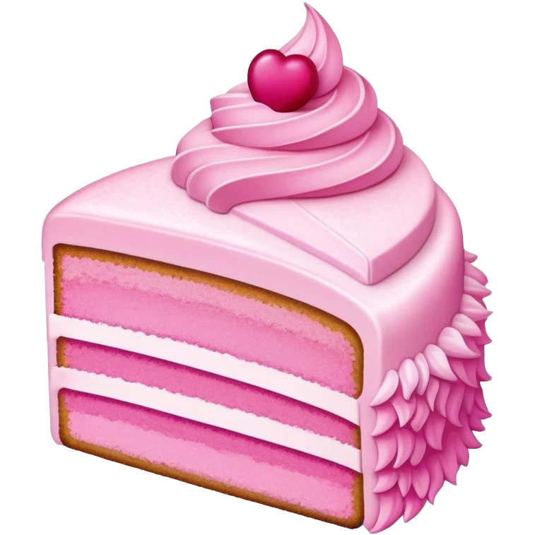 Pink cake slice emoji