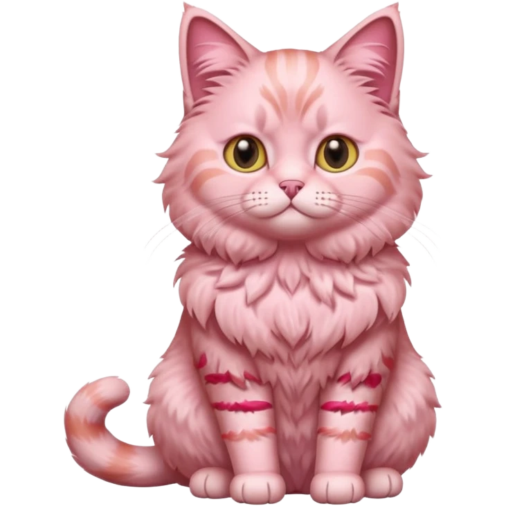 full body of Brishtish pink cat emoji