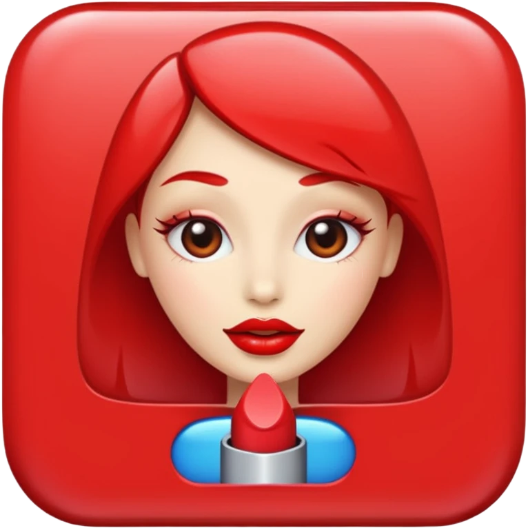 red lipstick emoji
