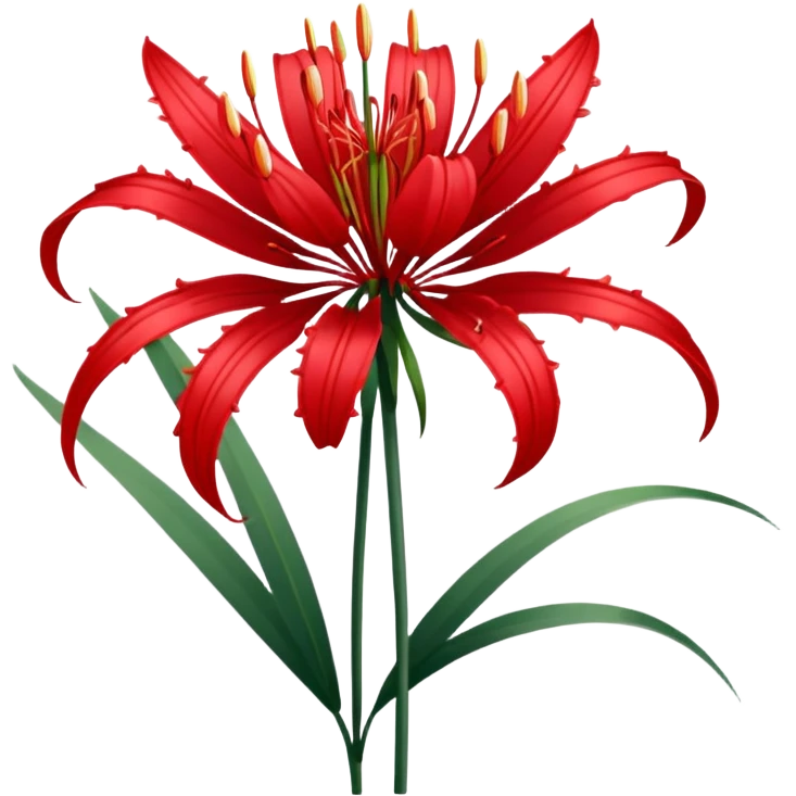 red spider lily emoji