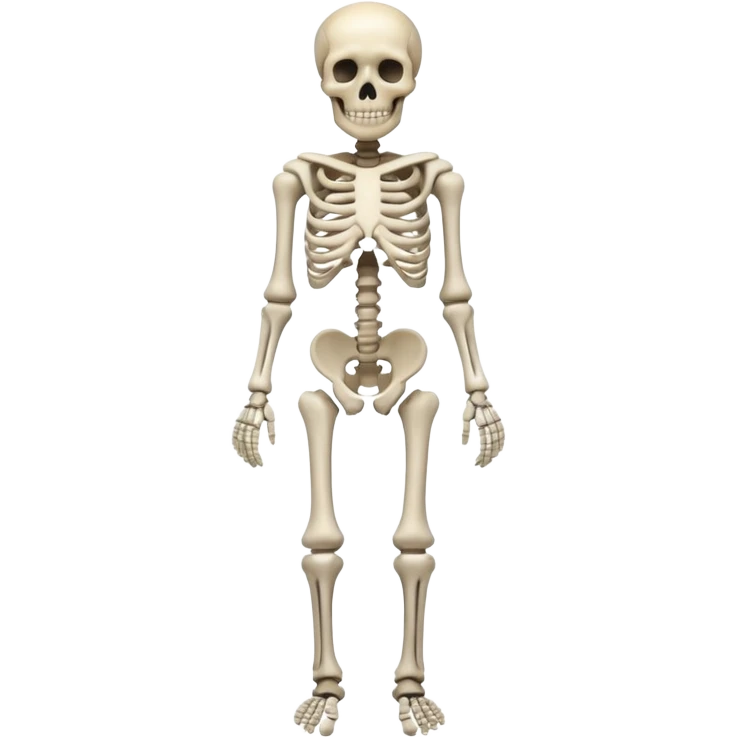 horror skeleton full body dead emoji