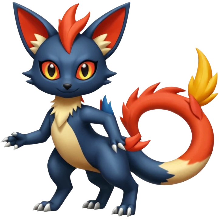Torracat-Amaura-Salandit-Fennekin-Fakémon-Digimon-fusion (full body) emoji