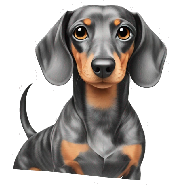 Dachshund marble coloring book emoji