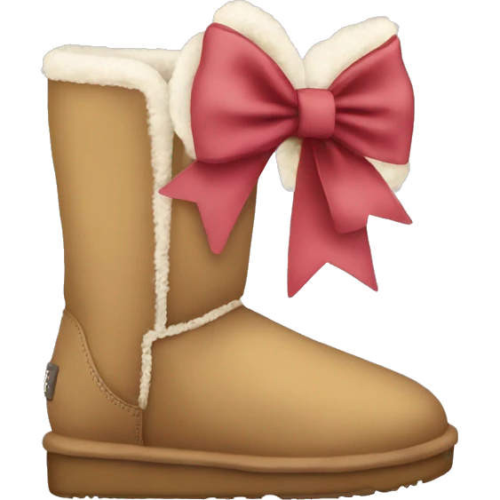 Uggs with bow emoji
