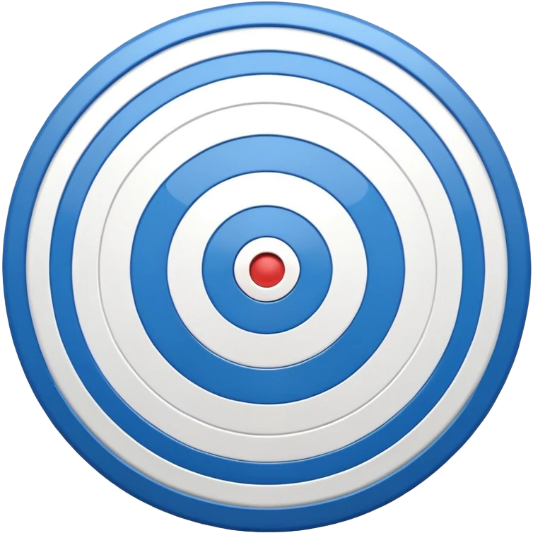 target with a blue bullseye emoji
