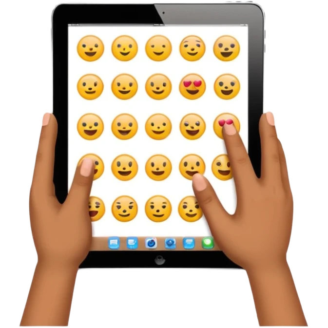 Hands holdholding ipad like emjis emoji