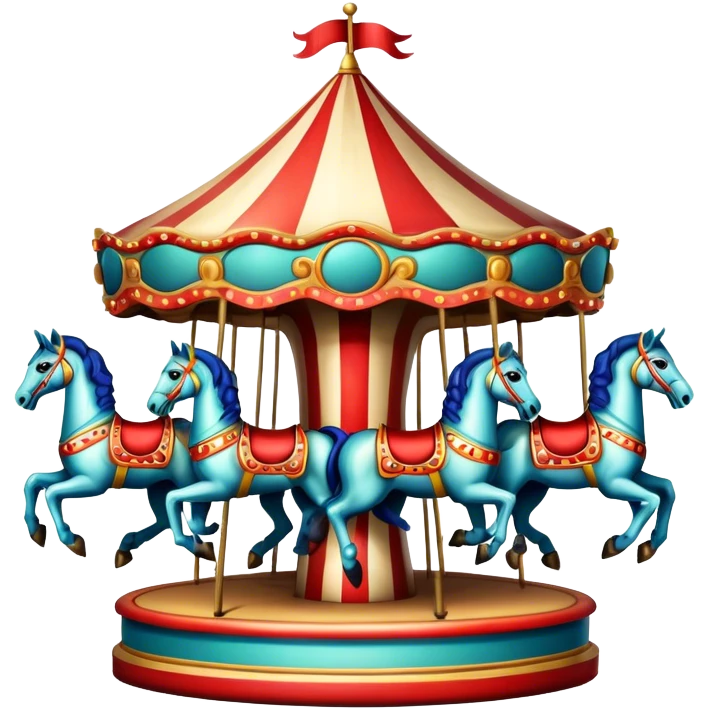 Vintage circus carousel emoji