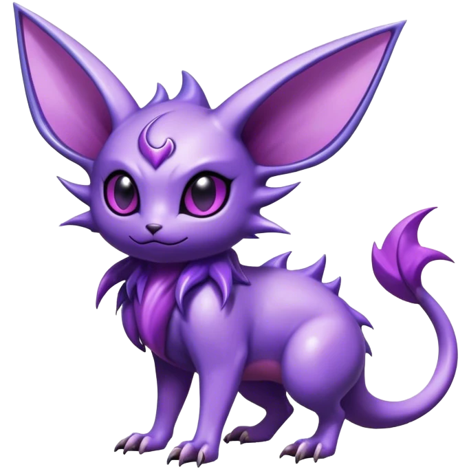 Cool Edgy Shiny Noibat-Espeon-Nidorino-hybrid  full body emoji