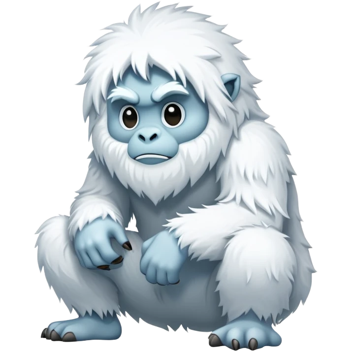 squatting yeti  emoji